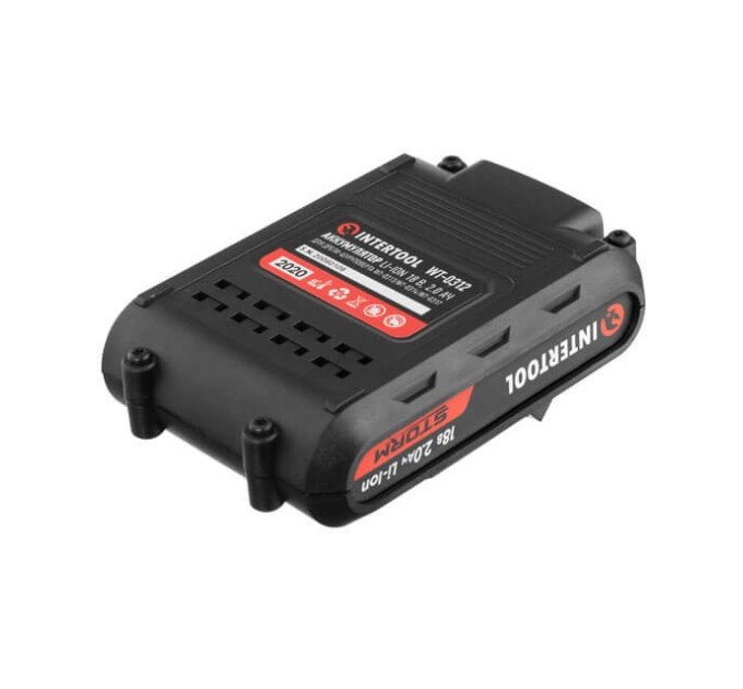 Акумулятор Li-Ion 18 В 2.0 Аг для дриля-шурупокрута WT-0314/WT-0313/WT-0317 INTERTOOL WT-0312