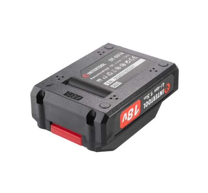 Акумулятор 18 В, літій-іон, 1.5 Аг, для шурупокрута DT-0315 INTERTOOL DT-0316