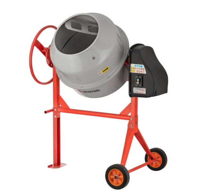 Бетонозмішувач 650 Вт, 160 л, 24-29 об/хв. INTERTOOL DT-9160
