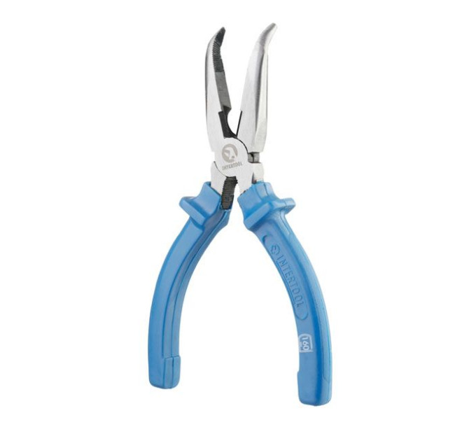 Довгогубці вигнуті 160 мм INTERTOOL HT-0124