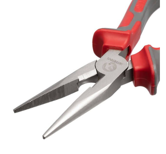 Довгогубці прямі 160 мм, С55 INTERTOOL HT-0127