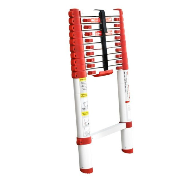 Драбина з алюмінію, телескопічна 10 сход., 3,20 м INTERTOOL LT-3032