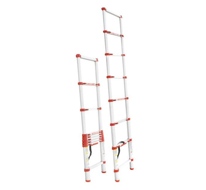 Драбина з алюмінію, телескопічна 8 сход., 2,5 м INTERTOOL LT-3026