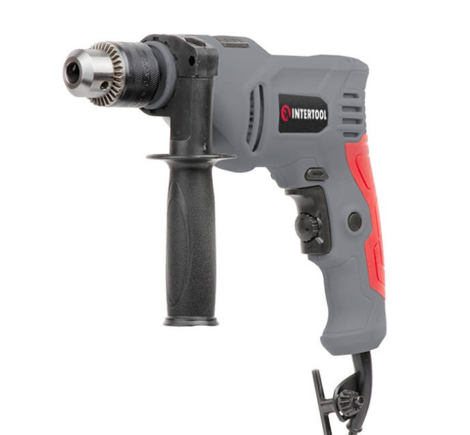 Дриль ударний 600 Вт, 0-3000 об/хв., 1.5-13 мм, реверс INTERTOOL DT-0109