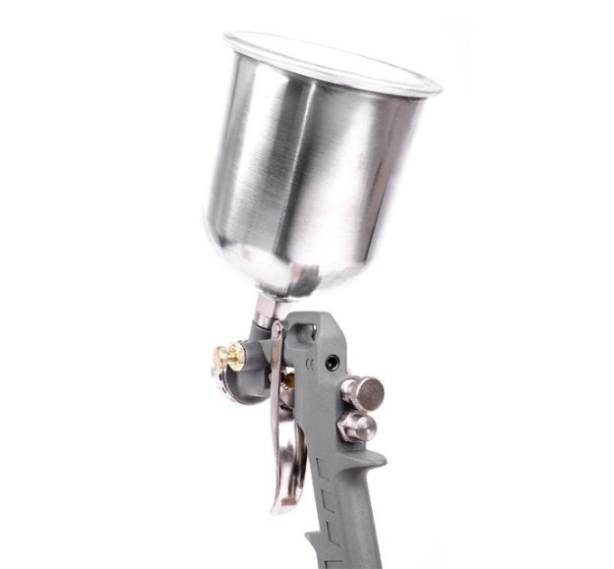 Фарбопульт пневматичний HP, форсунка 1.5 мм, верхній металевий бачок 600 мл, 5 bar INTERTOOL PT-0205