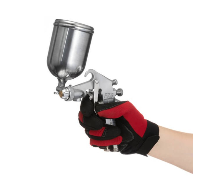 Фарбопульт пневматичний HP, форсунка 1.5 мм, верхній металевий бачок 400 мл, 5 бар INTERTOOL PT-0202