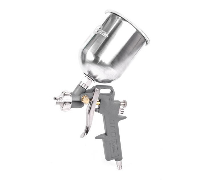 Фарбопульт пневматичний HP, форсунка 1.5 мм, верхній металевий бачок 600 мл, 5 bar INTERTOOL PT-0205