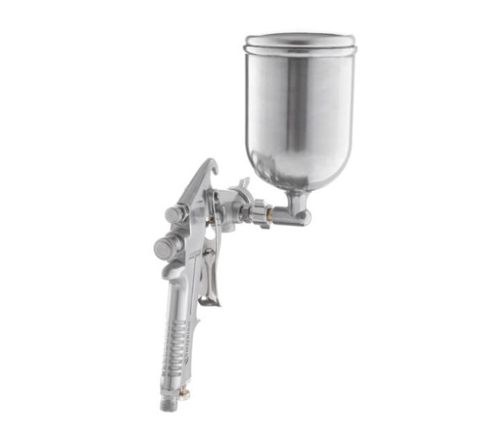 Фарбопульт пневматичний HP, форсунка 1.5 мм, верхній металевий бачок 400 мл, 5 бар INTERTOOL PT-0202