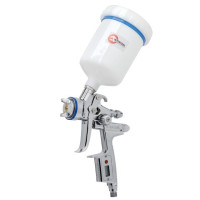 HVLP II Профессиональный розпилювач фарби 1.3 мм, верхний пластиковий бачок 600 мл Digital INTERTOOL PT-0105D HVLP II Профессиональный розпилювач фарби 1.3 мм, верхний пластиковий бачок 600 мл Digital INTERTOOL PT-0105D