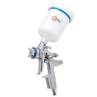 Фарбопульт пневматичний HVLP II професійний, форсунка 1.3 мм, верхній пластиковий бачок 600 мл, 2 бар INTERTOOL PT-0105 Фарбопульт пневматичний HVLP II професійний, форсунка 1.3 мм, верхній пластиковий бачок 600 мл, 2 бар INTERTOOL PT-0105