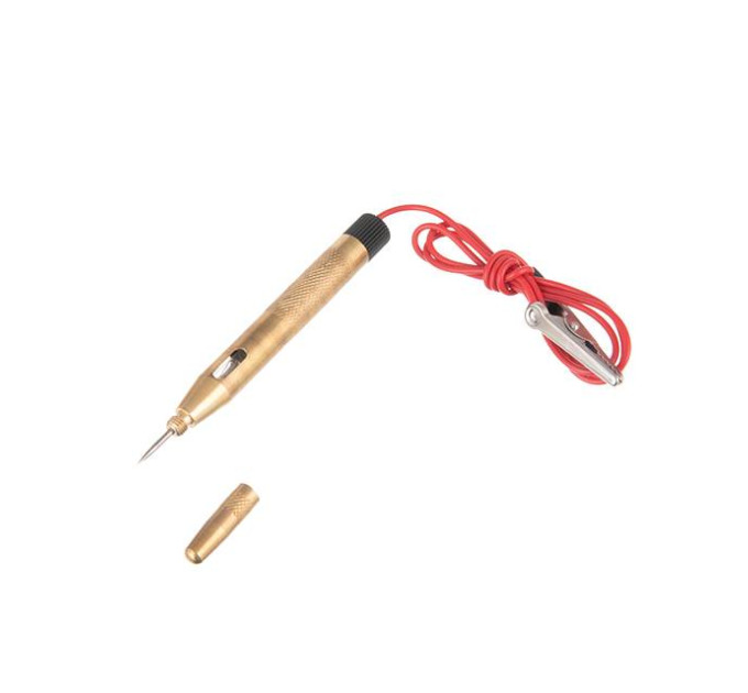 Індикатор напруги 6-12-24 В, металевий корпус INTERTOOL VT-4009