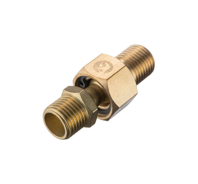 Шарнір поворотний зовнішня різьба 1/4 "- 1/4", латунь STORM INTERTOOL PT-2208