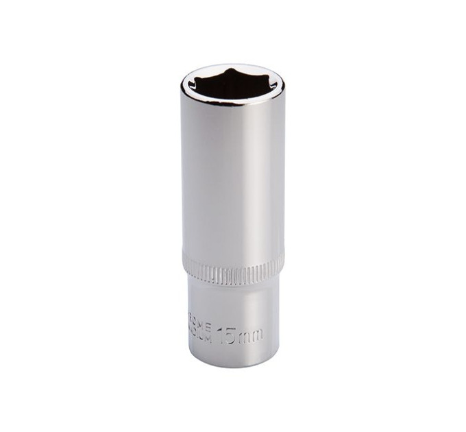 Головка шестигранна подовжена 3/8", 15 мм, Cr-V STORM INTERTOOL ET-0425