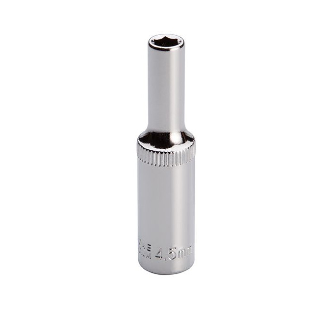 Головка шестигранна подовжена 1/4", 4.5 мм, Cr-V STORM INTERTOOL ET-0453