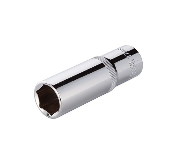 Головка шестигранна подовжена 1/2", 17*78 мм CrV INTERTOOL ET-0117