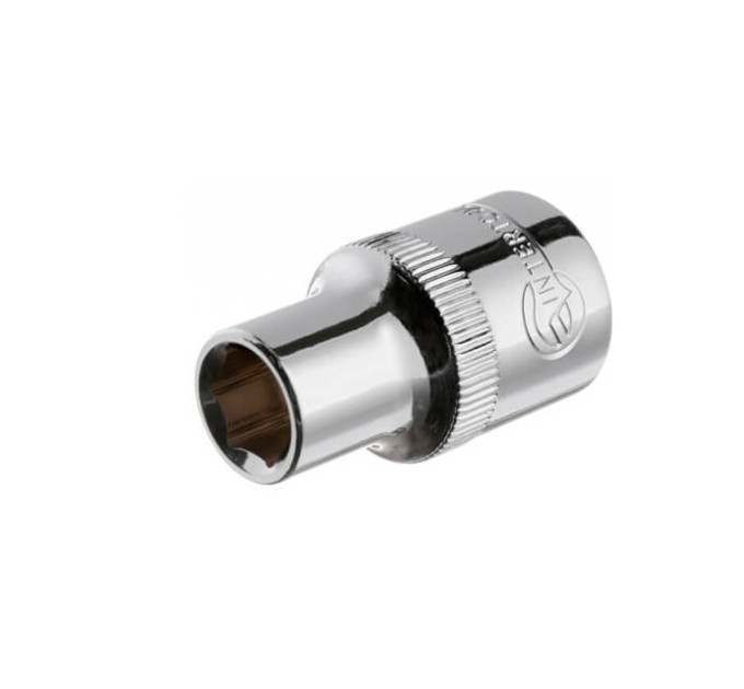 Головка шестигранна 1/2" 10*38 мм CrV INTERTOOL ET-0010