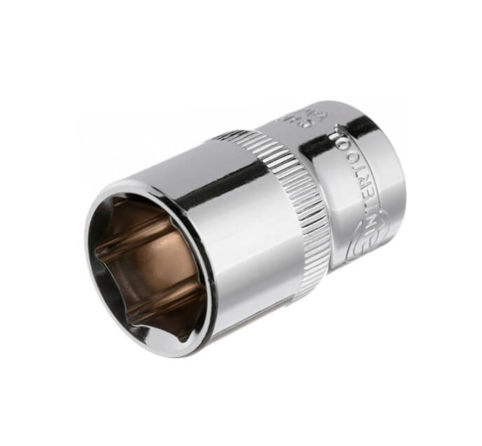 Головка шестигранна 1/2" 17*38 мм CrV INTERTOOL ET-0017