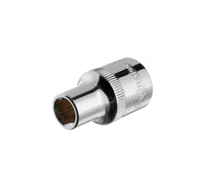 Головка шестигранна 1/2" 9*38 мм CrV INTERTOOL ET-0009