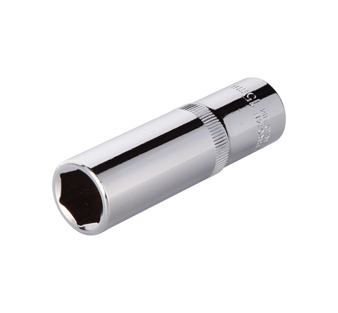 Головка шестигранна подовжена 1/2", 15*78 мм CrV INTERTOOL ET-0115