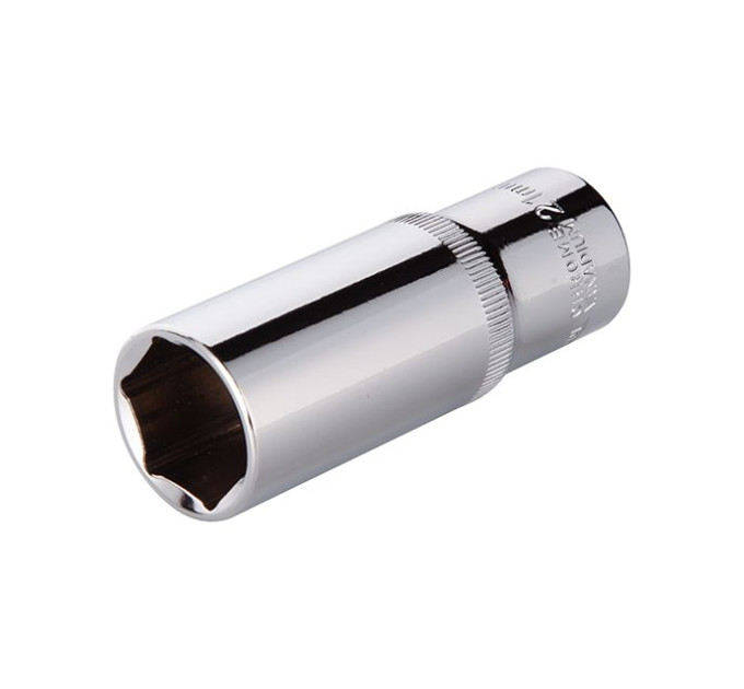 Головка шестигранна подовжена 1/2", 21*78 мм CrV INTERTOOL ET-0121