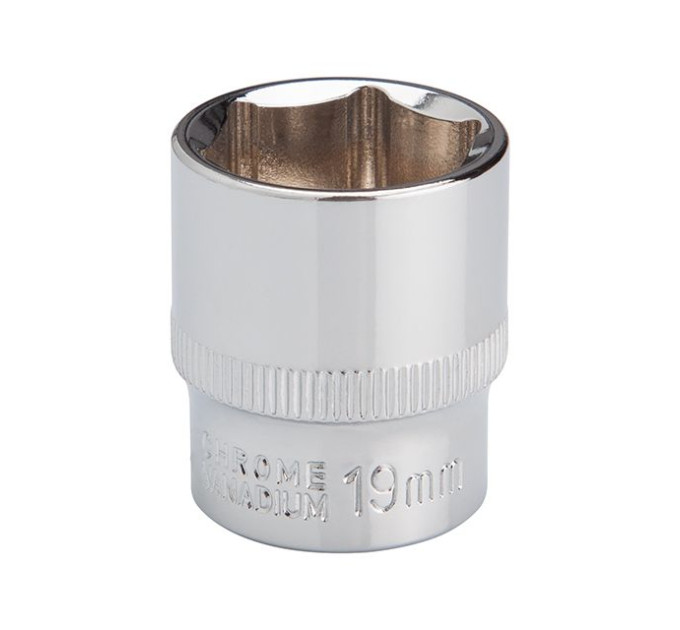Головка шестигранна 3/8", 19 мм, Cr-V STORM INTERTOOL ET-0419