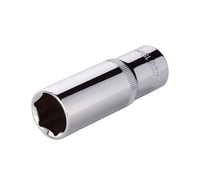 Головка шестигранна подовжена 1/2", 19*78 мм CrV INTERTOOL ET-0119