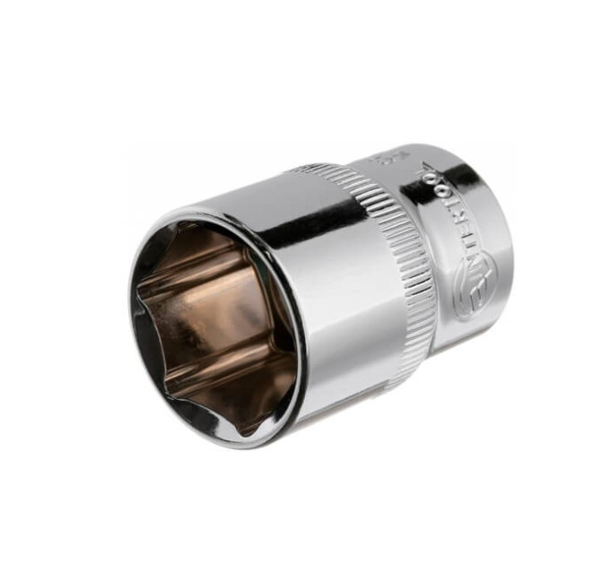 Головка шестигранна 1/2" 21*38 мм CrV INTERTOOL ET-0021