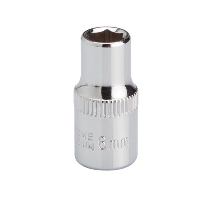 Головка шестигранна 1/4", 6 мм, Cr-V STORM INTERTOOL ET-0436