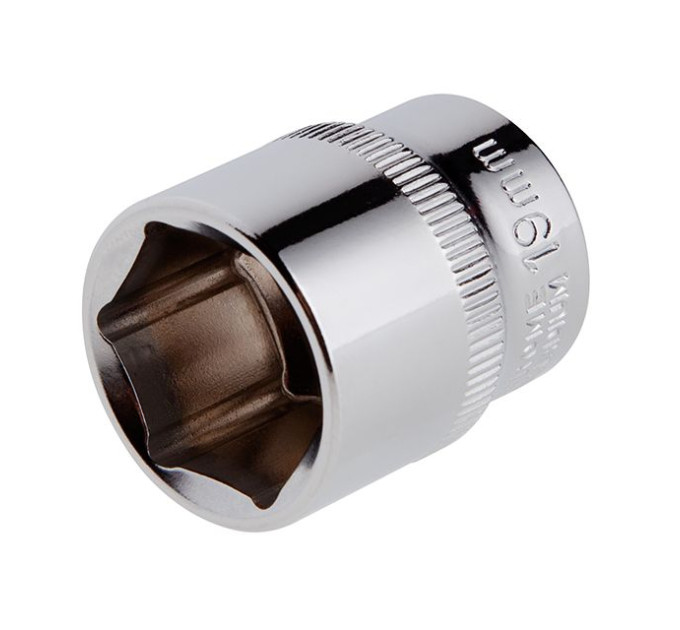 Головка шестигранна 3/8", 19 мм, Cr-V STORM INTERTOOL ET-0419