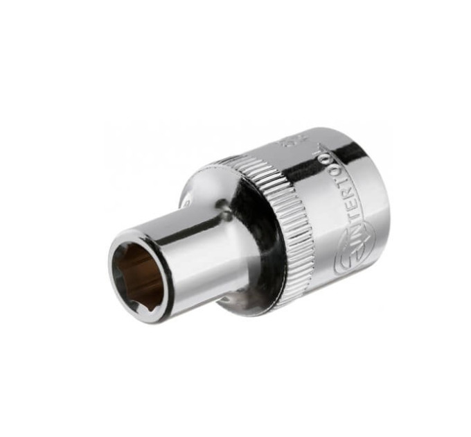 Головка шестигранна 1/2" 8*38 мм CrV INTERTOOL ET-0008