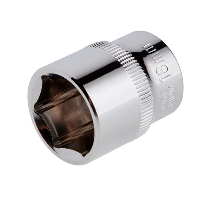 Головка шестигранна 3/8", 18 мм, Cr-V STORM INTERTOOL ET-0418
