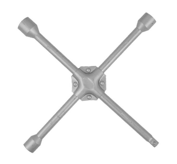 Ключ балонний хрестовий посилений, 14" * 355 м, D=16 мм, 17, 19, 1/2", 21 мм INTERTOOL HT-1604