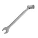 Ключ ріжково-накидний шарнірний 17 мм, CrV, покриття сатин-хром, INTERTOOL XT-1417