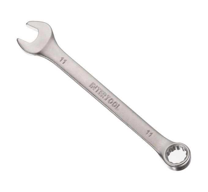 Ключ комбінований 11 мм CrV INTERTOOL HT-1211