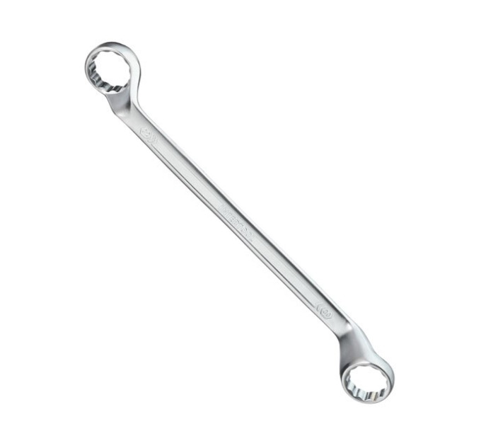 Ключ накидний 30х32 мм, CrV, покриття сатин-хром, PROF DIN3113 INTERTOOL XT-1230