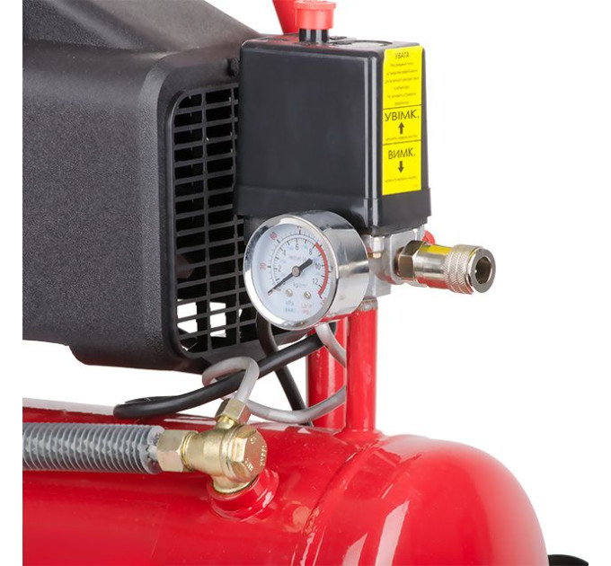 Компресор 9 л, 0.75 кВт, 220 В, 8 aтм, 160 л/хв. INTERTOOL PT-0002