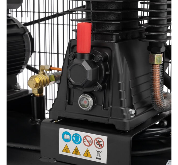 Компресор 100 л, 1.8 кВт, 220 В, 10 атм, 250 л/хв. INTERTOOL PT-0012
