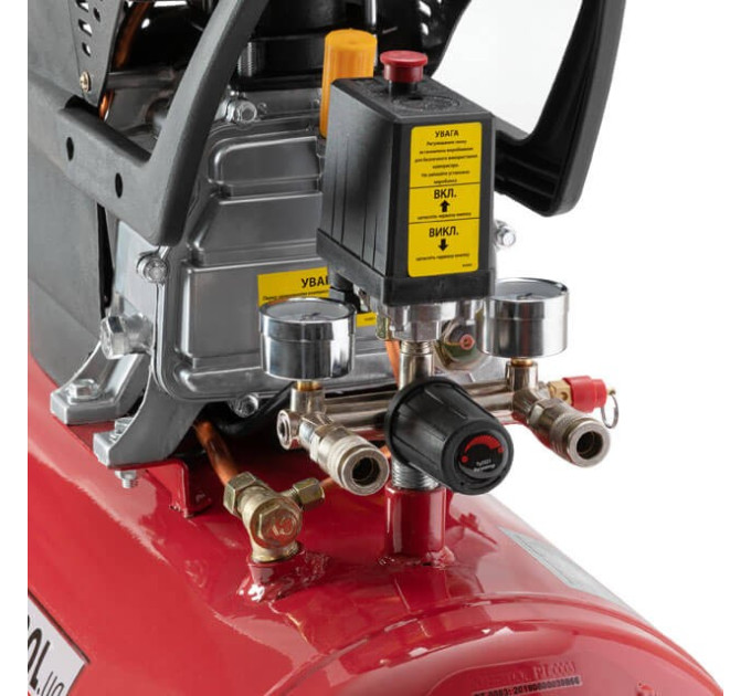 Компресор 50 л, 1500 Вт, 220 В, 8 aтм, 206 л/хв. INTERTOOL PT-0003