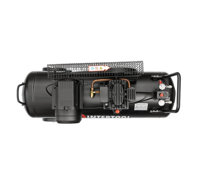 Компресор 100 л, 1.8 кВт, 220 В, 10 атм, 250 л/хв. INTERTOOL PT-0012