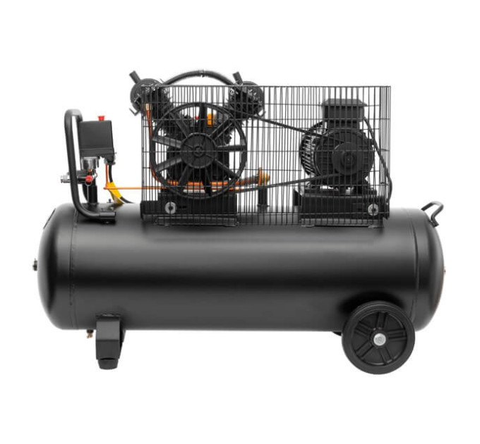 Компресор 100 л, 3 кВт, 380 В, 10 aтм, 500 л/хв., 2 циліндри INTERTOOL PT-0013