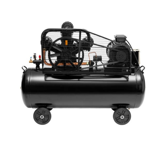 Компресор 200 л, 7,5 кВт, 380 В, 10 aтм, 1050 л/хв., 3 циліндри INTERTOOL PT-0040