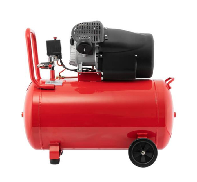 Компресор 100 л, 2.23 кВт, 220 В, 10 aтм, 354 л/хв., 2 циліндри INTERTOOL PT-0005
