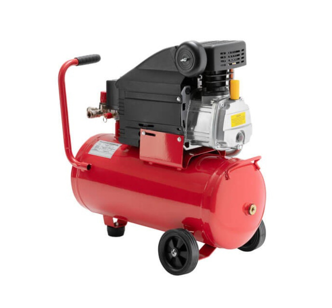 Компресор 24 л, 1500 Вт, 220 В, 8 атм, 206 л/хв. INTERTOOL PT-0010