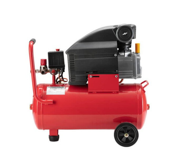 Компресор 24 л, 1500 Вт, 220 В, 8 атм, 206 л/хв. INTERTOOL PT-0010