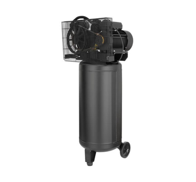 Компресор 100 л, вертикальний, 3 кВт, 220 В, 10 aтм, 500 л/хв. 2 циліндри INTERTOOL PT-0017