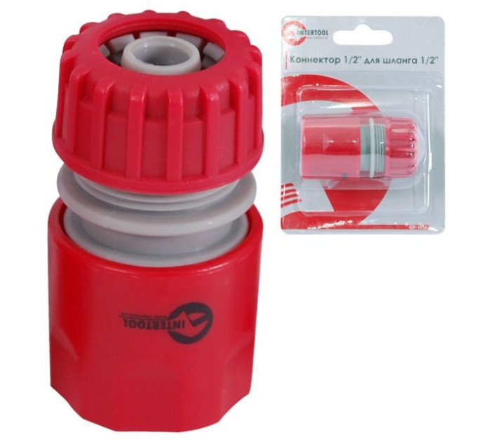 Конектор 1/2" для шланга 1/2" INTERTOOL GE-1016