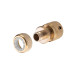 Конектор латунний з аквастопом 1/2" на шланг 1/2" STORM INTERTOOL GE-1219