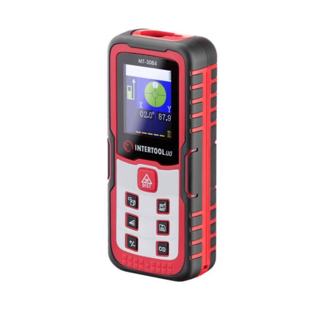 Далекомір лазерний 40 м, кольоровий дисплей INTERTOOL MT-3084