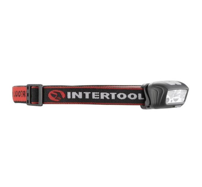 Ліхтар налобний акумуляторний XPE+2SMD+2RED SMD, 6 режимів роботи, сенсор, STORM INTERTOOL LB-0310