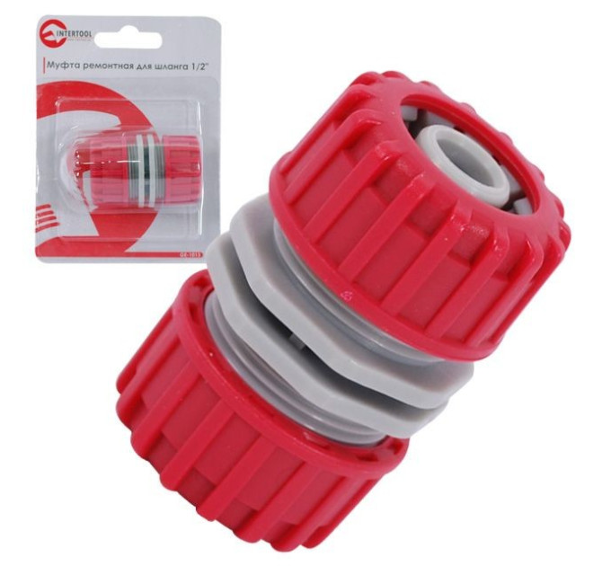 Муфта ремонтно-з'єднувальна для шланга 1/2" INTERTOOL GE-1013